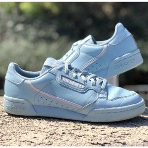 Adidas Continental 80 PCI 789002 Sneakers Youth 5 Womens 6-6.5 Sky Blue